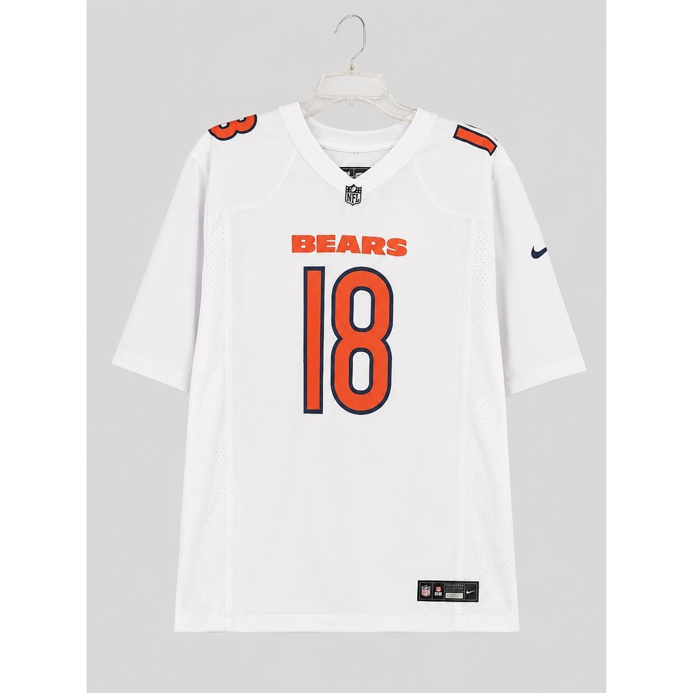 Nike NFL Chicago Bears Caleb Williams 18 White Road Game Jersey Mens XL Football
